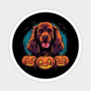 Cocker Spaniel Halloween Magnet